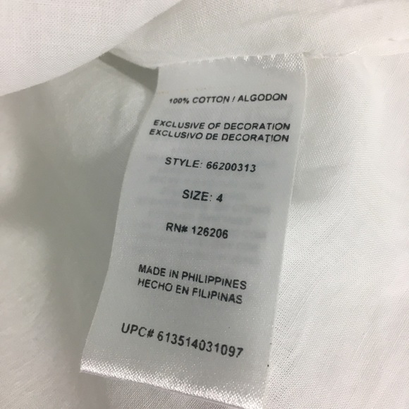 white cotton dress for girls - Picture 9 of 10